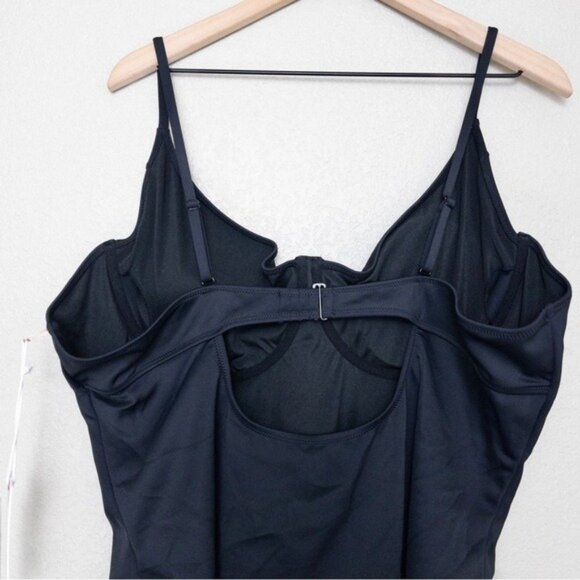 NWT Good American Compression Showoff Swimsuit 5XL Black001 One Piece Full - Picture 9 of 11